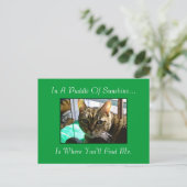 Puddle der Sunshine Postkarte (Stehend Vorderseite)