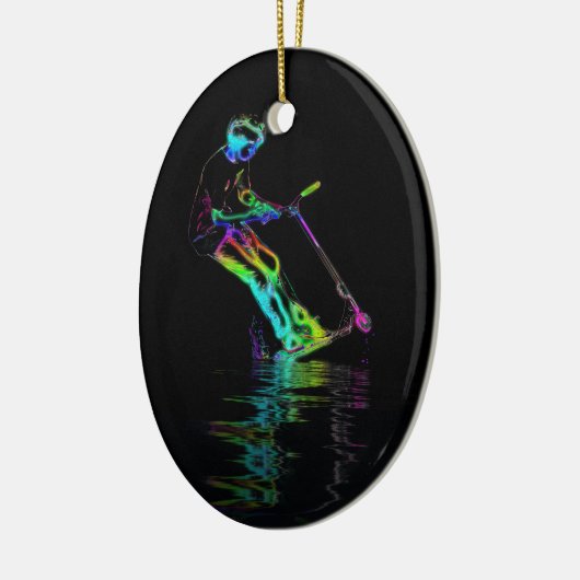 Puddle Jumping - Scooter Champ Keramik Ornament (Links)