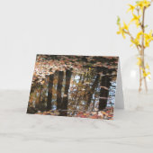 Puddle Reflection Karte (Gelbe Blume)