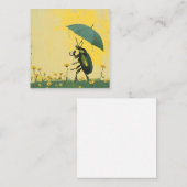 Puddles & Playtime: Käfer-Abenteuer Mitteilungskarte (Vorne/Hinten)