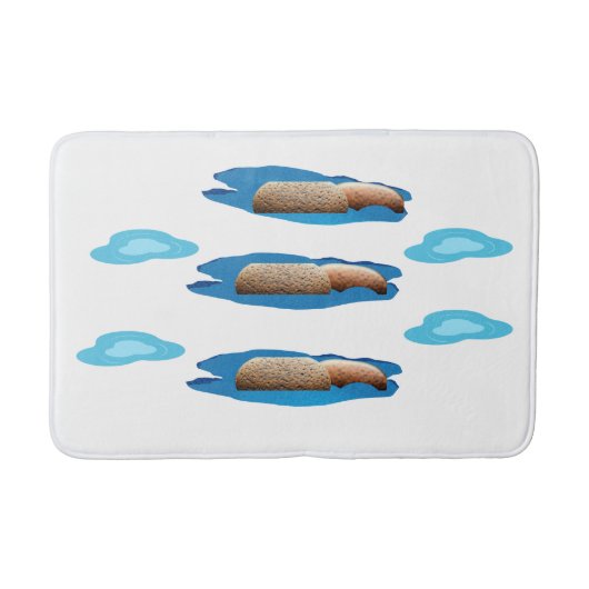 Puddles und Stones Bathmat Badematte (Vorderseite)
