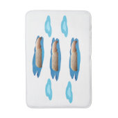 Puddles und Stones Bathmat Badematte (Vorderseite Vertikal)