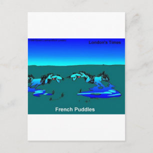Puddles von Poodles Funny Gifts T-Shirts Tasse usw Postkarte