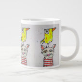 Puddy Cat & Canary Jumbo Tasse (Rechts)