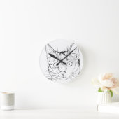Puddy Cat Runde Wanduhr (Zuhause)