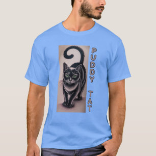 Puddy Tat – Katzen-Tattoo T-Shirt