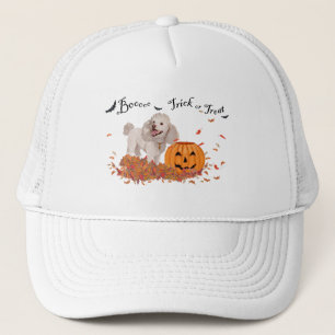 Pudel an Halloween Truckerkappe