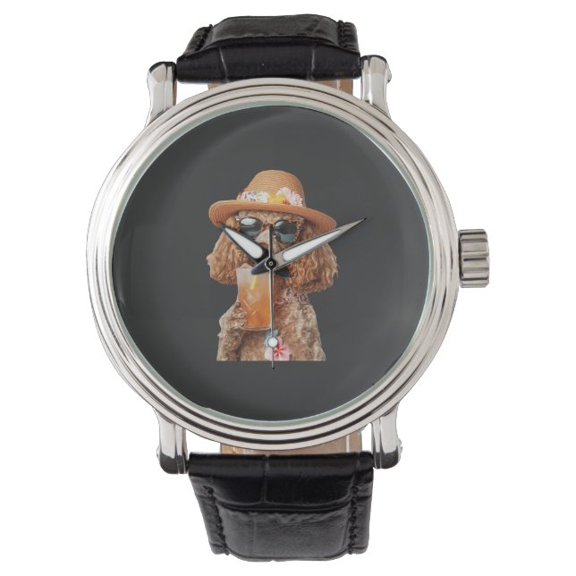Pudel Armbanduhr (Vorderseite)