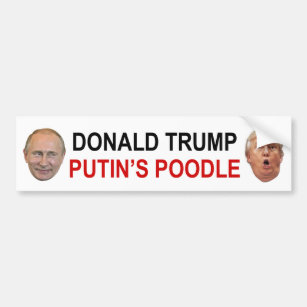 Pudel-Autoaufkleber Donald Trump Putins Autoaufkleber