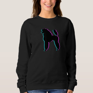 PUDel - BLAUE PINK SCHWARZE SILHOUETTE Sweatshirt