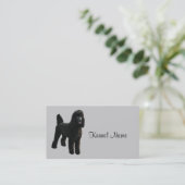 Pudel-Brüter-Visitenkarte Visitenkarte (Stehend Vorderseite)