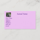 Pudel-Brüter-Visitenkarte Visitenkarte (Rückseite)