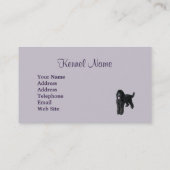 Pudel-Brüter-Visitenkarte Visitenkarte (Rückseite)