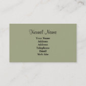 Pudel-Brüter-Visitenkarte Visitenkarte (Rückseite)