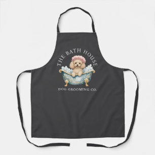 Pudel Charcoal Hundepflege-Schürze Deluxe Schürze