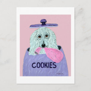 Pudel Cookie Dieb Postkarte