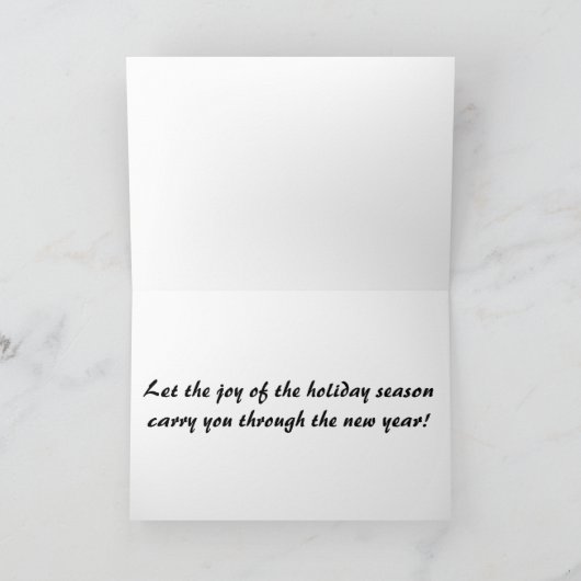 Pudel-Feiertag Feiertagskarte (Innenseite)