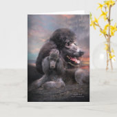 Pudel-Felsen ArtCard Karte (Gelbe Blume)