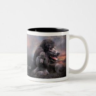 Pudel-Felsen-Kunst-Tasse Zweifarbige Tasse