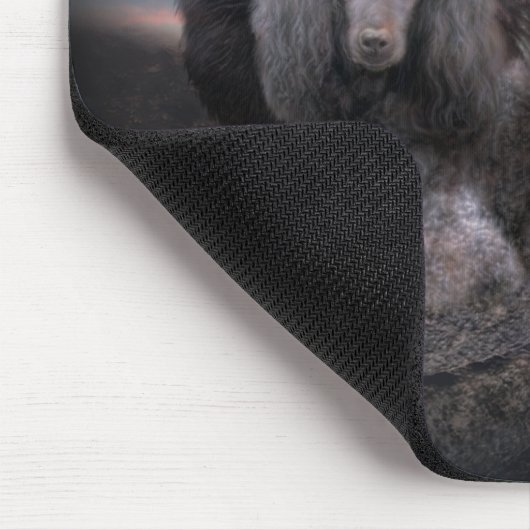 Pudel-Felsen Mousepad (Ecke)