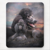 Pudel-Felsen Mousepad (Vorne)