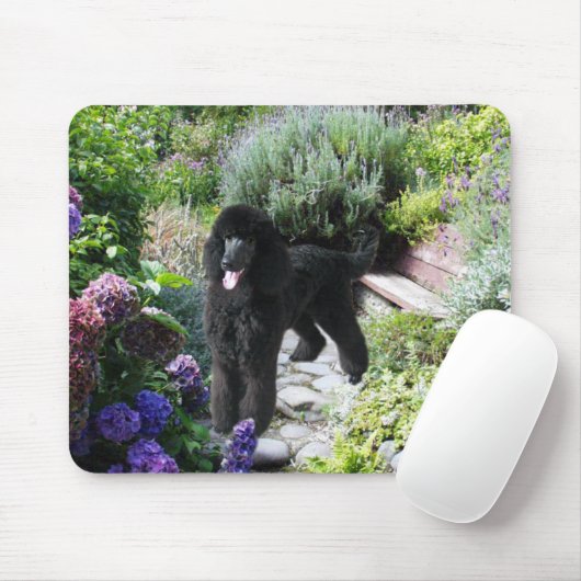 Pudel-Garten Mousepad (Mit Mouse)