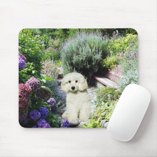 Pudel-Garten Mousepad (Mit Mouse)