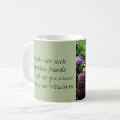 Pudel-Garten-Tasse Kaffeetasse (Vorderseite Links)
