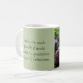 Pudel-Garten-Tasse Kaffeetasse (Vorderseite Links)