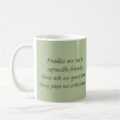 Pudel-Garten-Tasse Kaffeetasse (Links)