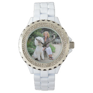 Pudel - gebrannt - Trainer Armbanduhr