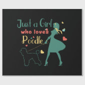 Pudel Geschenkpapier (Flach)