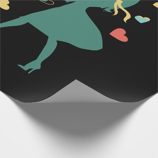 Pudel Geschenkpapier (Ecke)