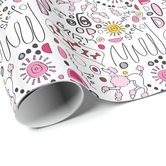 PUDEL GESCHENKPAPIER (Rolleneckpunkt)