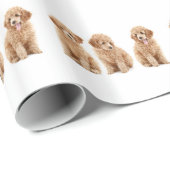 Pudel Geschenkpapier (Rolleneckpunkt)
