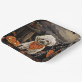 Pudel Halloween Gruselig Pappteller (Gewinkelt)