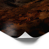 Pudel Halloween Gruselig Poster (Ecke)