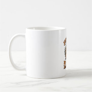 Pudel Halloween Mädchen Vintage Kürbis Hund Shirt Kaffeetasse