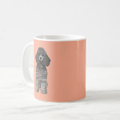 Pudel-Haustier Kaffeetasse (Vorderseite Links)