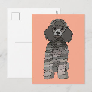 Pudel-Haustier Postkarte