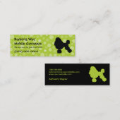 Pudel-Haustier-Sorgfalt Limon Mini Visitenkarte (Vorne/Hinten)