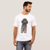 Pudel-Haustier T-Shirt (Vorne ganz)