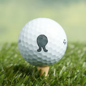 Pudel Hintern Blau Golfball (Insitu T-Shirt)