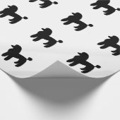 Pudel-Hund Geschenkpapier (Ecke)