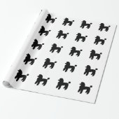 Pudel-Hund Geschenkpapier (Ungerollt)