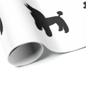Pudel-Hund Geschenkpapier (Rolleneckpunkt)