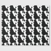 Pudel-Hund Geschenkpapier (Flach)