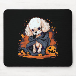 Pudel-Hund-Halloween Mousepad