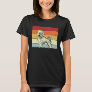 Pudel-Hund Jungen Mädchen Vintage Pudel-Hund Retro T-Shirt