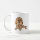 Pudel Hund  Kaffeetasse (Links)